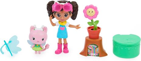 Gabby's Dollhouse, Mini set Giardino floreale, con Gabby e Gattina Fatina, giochi per bambini dai 3 anni in su - 2