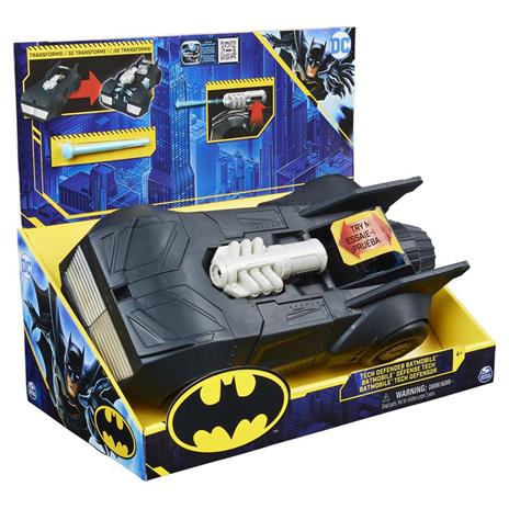 DC Comics Batman, Batmobile tecnologica da difesa, veicolo trasformabile con lanciamissili - 5