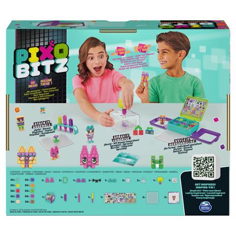 Spin Master Pixobitz Studio | Gioco creativo per bambini e bambine | 500 bitz idroadesivi | Decorazioni e accessori per creazioni in 3D | Giochi per bambini dai 6 anni in su - 5