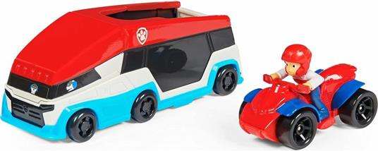 PAW Patrol PAW Patroller True Metal, veicolo di squadra die-cast con quad giocattolo di Ryder in scala 1:55