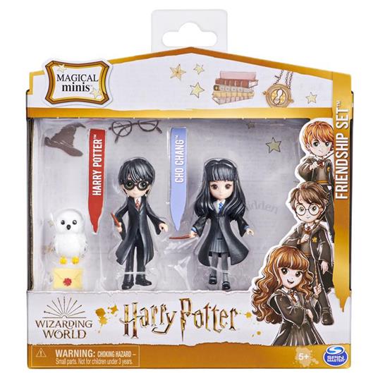 Wizarding World Set Amicizia Harry Potter e Cho Chang con Edvige, bambole articolate 7.5cm - 3