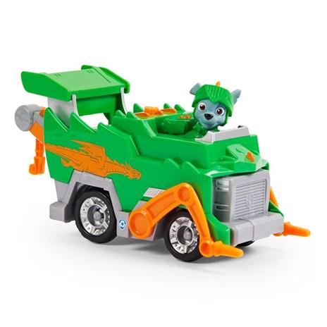 PAW Patrol Macchinina trasformabile con action figure da collezione di Rocky Rescue Knights - 3