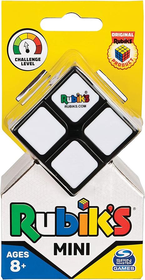Rubik's Mini, classico abbinamento di colori 2x2, giocattolo rompicapo tascabile per allenare il cervello, 6063963 - 2