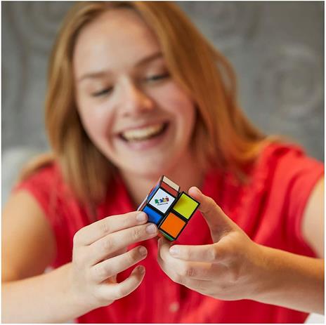 Rubik's Mini, classico abbinamento di colori 2x2, giocattolo rompicapo tascabile per allenare il cervello, 6063963 - 5