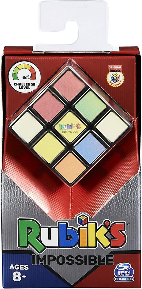 Rubik's Impossible il classico set di rompicapo di corrispondenza dei colori e risoluzione di problemi 3x3 originale di difficoltà avanzata, per bambini e adulti a partire da 7 anni, 6063974 - 2