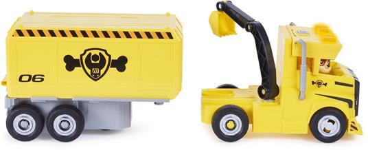 PAW Patrol , X-Treme Truck, camion di Rubble trasformabile 2 in 1 con escavatore giocattolo, gru giocattolo, luci e suoni, action figure, giocattoli per bambini dai 3 anni in su - 2