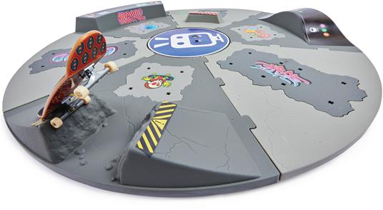 Tech Deck , Shredline 360, skatepark motorizzato, X-Connect Creator, set con piattaforma girevole con rampe da personalizzare e costruire e fingerboard, giocattoli per bambini da 6 anni in su - 4