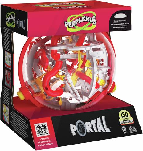 Perplexus Portal, labirinto sferico in 3D, giocattolo tattile da viaggio per bambini, rompicapo con pallina e 150 ostacoli, per adulti e bambini dagli 8 anni in su - 4