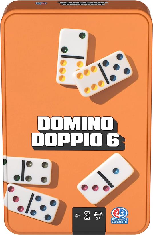 EG CLASSICI Domino da viaggio, in confezione metallo - 6