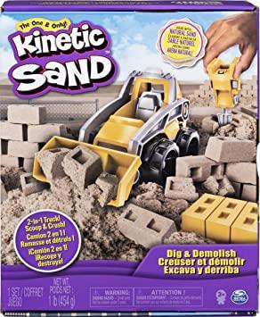 Kinetic Sand Set Cantiere con Veicolo da Lavoro, 454Gr di Sabbia, dai 3 Anni, 6044178 - 7