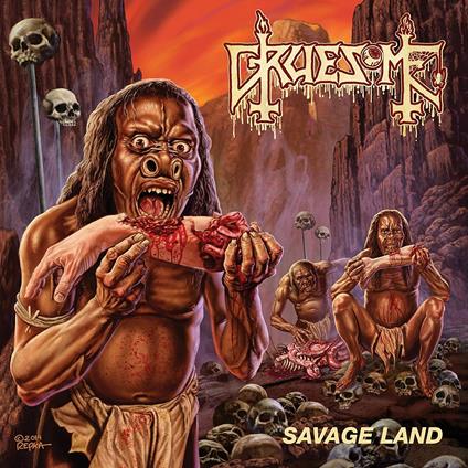 Savage Land (Bone White & Red Vinyl) - Vinile LP di Gruesome