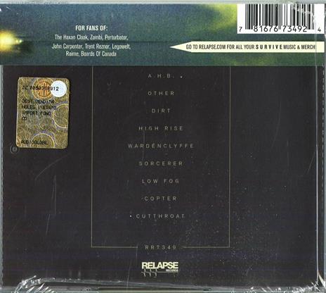 Rr7349 - CD Audio di Survive - 2