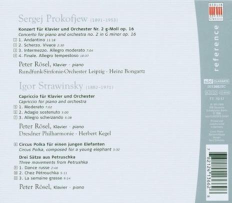 Tre movimenti da Petrouchka - Circus Polka - Capriccio - CD Audio di Igor Stravinsky,Peter Rösel - 2