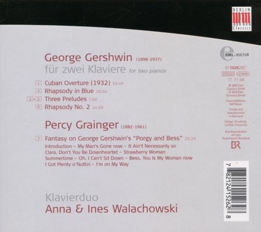 Gershwin Fuer Zwei Klavie - CD Audio di George Gershwin - 2