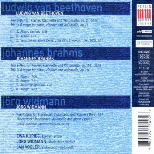 Trii con clarinetto - CD Audio di Ludwig van Beethoven,Johannes Brahms,Jörg Widmann - 2