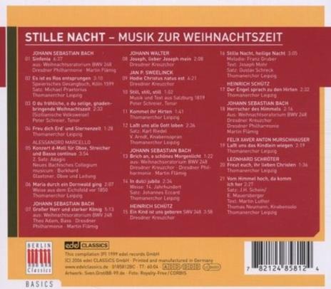 Stille Nacht. Musiche natalizie (Berlin Basics) - CD Audio - 2