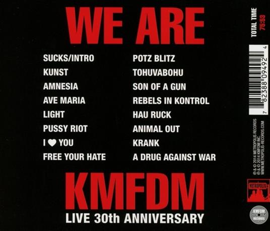 We Are Kmfdm - CD Audio di KMFDM - 2