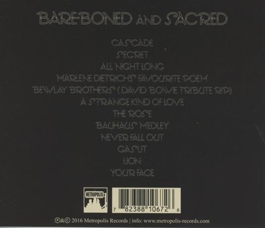 Bare-Boned and Sacred - CD Audio di Peter Murphy - 2