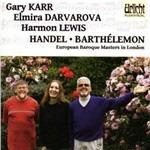 European Baroque Masters in London - CD Audio di Georg Friedrich Händel,François Hippolyte Barthélemon
