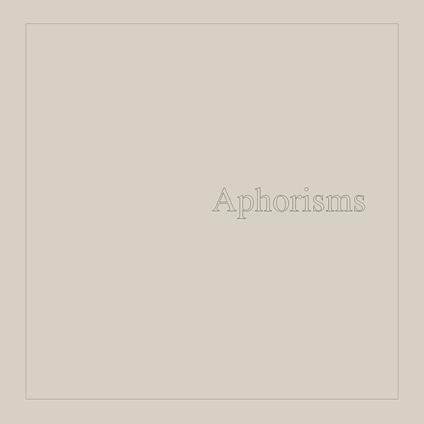 Aphorisms - CD Audio di Graham Lambkin