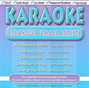 Karaoke: Breakout Female Artists - CD Audio