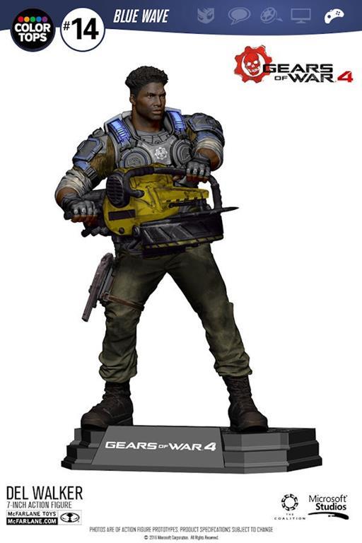 Mcfarlane Tops Gears Of War 4 Del Walker 18 Cm Action Figure Statue - 4