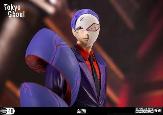 Mcfarlane Tops Tokyo Ghoul Shu Tsukiyama 18 Cm Action Figure Statue New Nuovo - 4