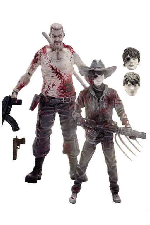 Action Figure The Walking Dead Series 4 Bloody Carl Grimes And Abraham Ford di azione Set McFarlane - 2
