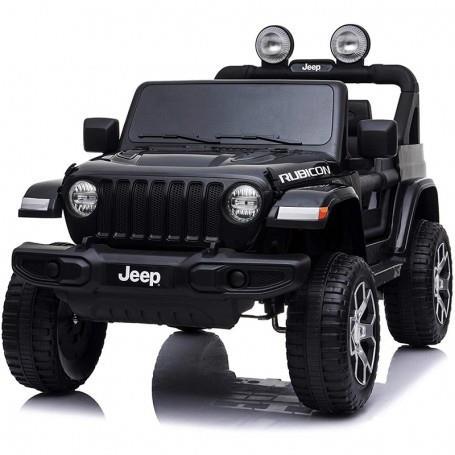 Auto Elettrica Per Bambini Jeep Wrangler Rubicon Bianca Con Radiocomando 12V Dashboard E Led Bcr - 3