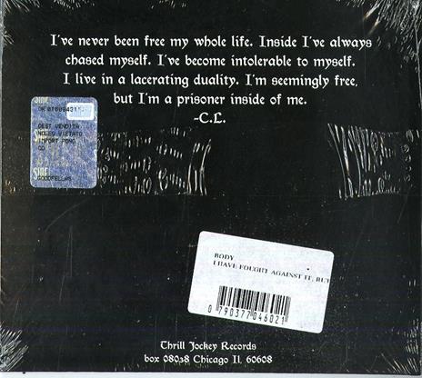 I Have Fought Against it But I Can't Any Longer - CD Audio di Body - 2