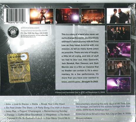 Straight to DVD - CD Audio + DVD di All Time Low - 2