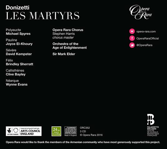 Les Martyrs - CD Audio di Gaetano Donizetti,Orchestra of the Age of Enlightenment,Mark Elder - 2