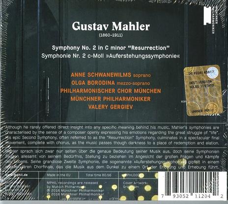 Sinfonia n.2 - CD Audio di Gustav Mahler,Valery Gergiev,Münchner Philharmoniker,Olga Borodina,Anne Schwanewilms - 2