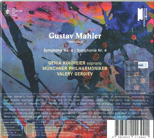Sinfonia n.4 - CD Audio di Gustav Mahler,Valery Gergiev,Münchner Philharmoniker - 2