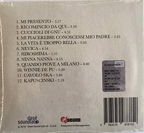 Ricomincio da qui - CD Audio di Luca Seta - 2