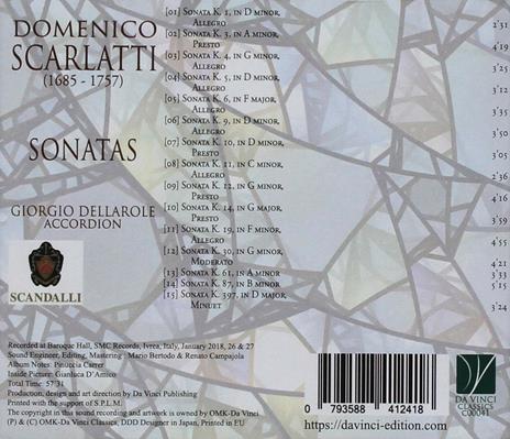 Sonate - CD Audio di Domenico Scarlatti,Giorgio Dellarole - 2
