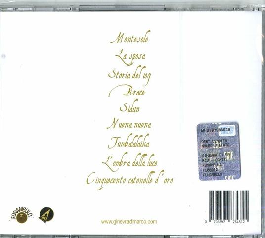 Canti richiami d'amore - CD Audio di Ginevra Di Marco - 2