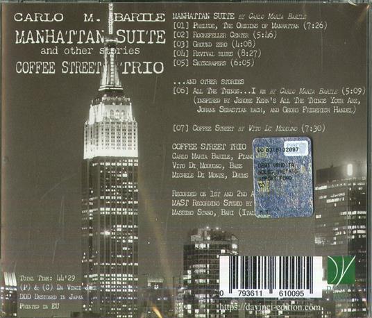 Manhattan Suite - CD Audio di Carlo Maria Barile - 2