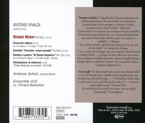 Stabat Mater - CD Audio di Antonio Vivaldi - 2