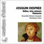 Adieu, mes amours - Canzoni - CD Audio di Josquin Desprez,Ensemble Clément Jannequin,Les Elements