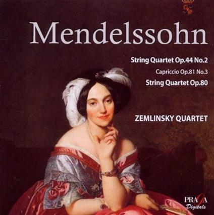 Quartetti per archi op.44 n.2, op.80 - Capriccio op.81 n.3 - SuperAudio CD ibrido di Felix Mendelssohn-Bartholdy,Zemlinsky Quartet