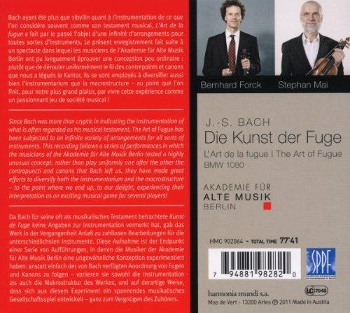 L'arte della fuga (Die Kunst der Fugue) - CD Audio di Johann Sebastian Bach,Akademie für Alte Musik - 2