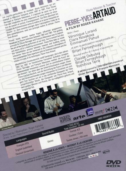 Pierre-Yves Artaud. Flute Master & Teacher (DVD) - DVD di Pierre-Yves Artaud - 2