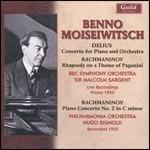 Concerto per pianoforte / Rapsodia su un tema di Paganini - Concerto per pianoforte n.2 - CD Audio di Sergei Rachmaninov,Frederick Delius,Benno Moisejwitsch