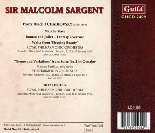 Marcia Slava - Romeo e Giulietta - CD Audio di Pyotr Ilyich Tchaikovsky,Malcolm Sargent - 2