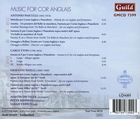 Music for Cor Anglais - CD Audio - 2