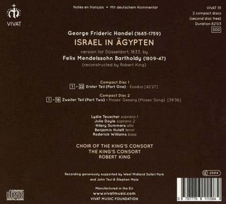 Israel in Agypten - CD Audio di Georg Friedrich Händel - 2