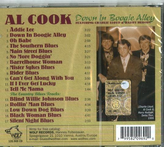 Down in the Boogie Alley - CD Audio di Al Cook - 2