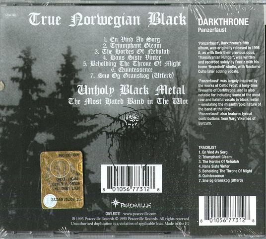 Panzerfaust - CD Audio di Darkthrone - 2