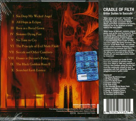 Bitter Suites to Succubi - CD Audio di Cradle of Filth - 2